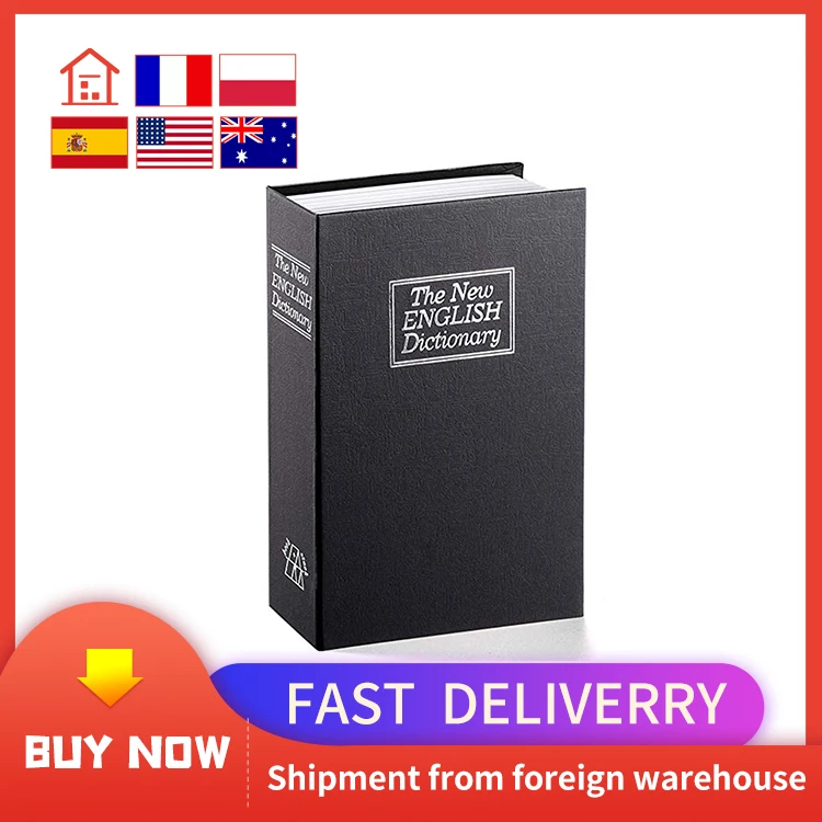 Caja de cambio creativa para libros, Mini tanque de almacenamiento seguro para libros, simulación creativa europea