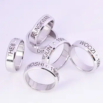 

K-POP SEVENTEEN Ring DINO Finger Rings for Women MINGYU THE8 WOOZI VERNON DK New Rings for Women