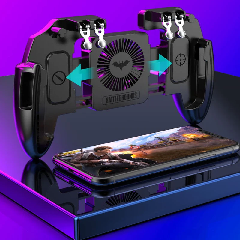  For PUBG Mobile Controller Gamepad With Cooler Cooling Fan For iOS Android For Samsung Galaxy L2 R2