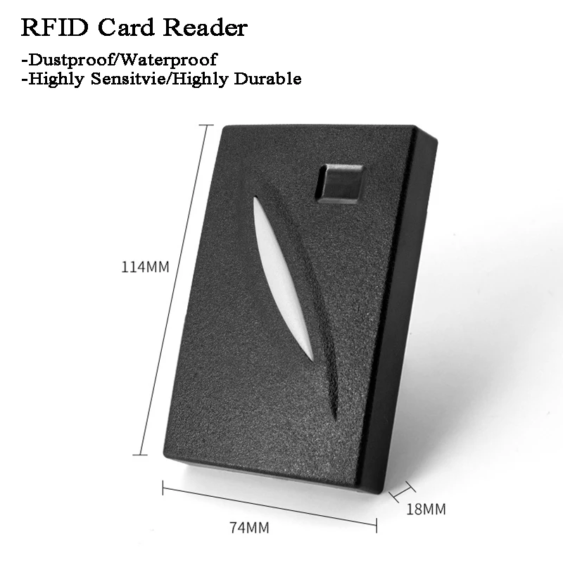 12 В Открытый RFID считыватель дверной замок ID/IC Wiegand Выход завод/здание/лабораторный костюм дверной звонок Домофон ворота контроль доступа