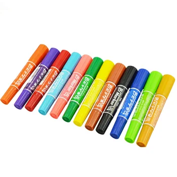 

High Quality Waterproof Permanent Dual Tip Nib Color Art Marker Pens Student School Office Stationery