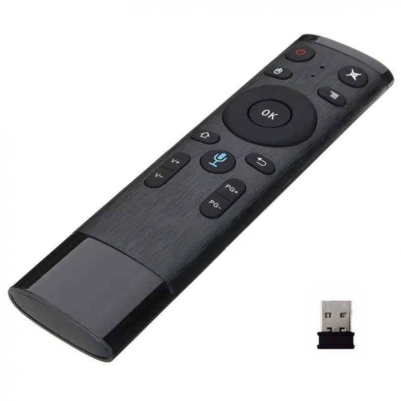 Air mouse Voice беспроводной 2,4G голосовой пульт дистанционного управления для Smart tv Android Box IP tv с USB Приемником