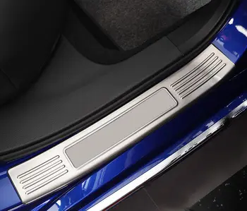 

for Honda Accord 2018-2019 Steel Outer Door Sill Scuff Plate Threshold Cover 4pcs