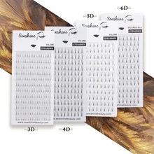 Seashine предварительно сделанные объемные вентиляторы 3d/4d/5d/6d ресницы русский объем ресницы для наращивания из искусственной норки предварительно сделанные ресницы для наращивания