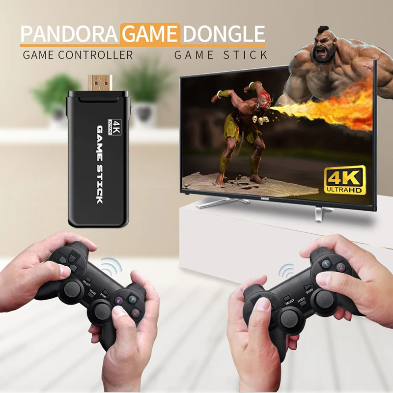 

4K HD Video Game Console Dual GamePad for PS1/GBA Classic Retro TV Game Console 32GB 3000 Games 4K HDMI Video Game Stick