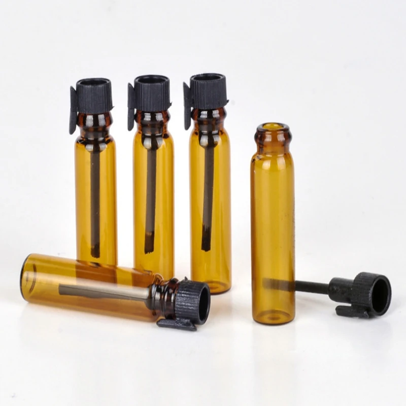 

10000 шт 1 мл 2 мл стеклянные микрогранулы для краски для флакон духов стеклянная трубка коричневый флакон пустой парфюмерный флакон капельница бутылки