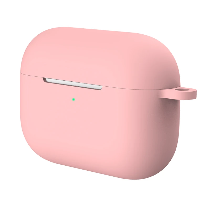 pink Милый силиконовый чехол s для Airpods Pro Bluetooth наушники защитный чехол для Apple Airpods 3 противоударный чехол с крючком - Цвет: pink