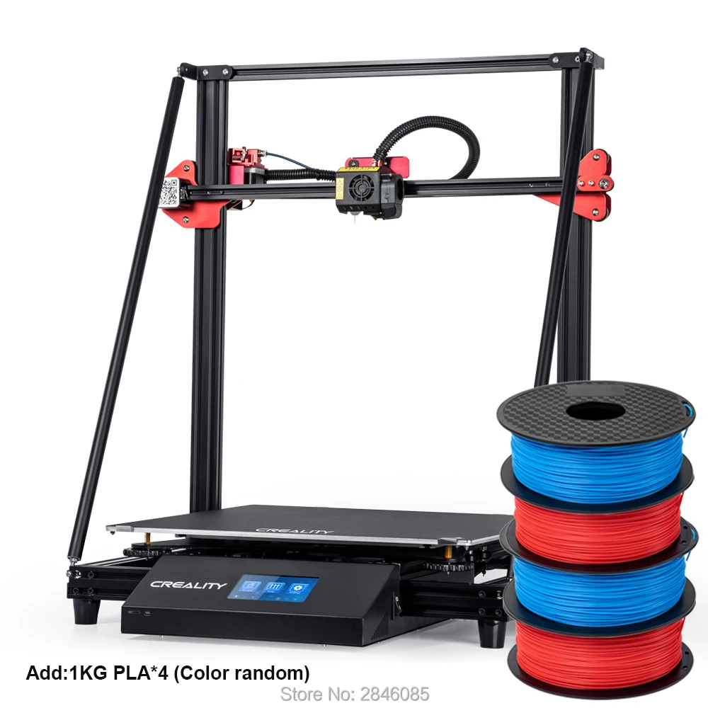 CR-10 Max Add 4KG CREALITY 3D CR-10 Max BL датчик автоматического выравнивания принтер 4,3 дюймов сенсорный ЖК-дисплей Печать накаливания обнаружения MeanWell power - Цвет: CR-10 Max Add 4KG
