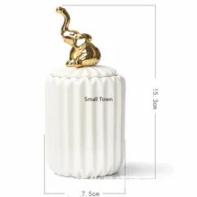 Скандинавские креативные Керамические ремесла покрытие украшение дома герметичная банка свадебный подарок коробка для хранения банка для хранения еды контейнер для хранения