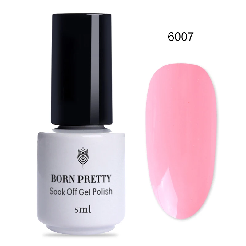 BORN PRETTY одношаговый УФ-Гель-лак красочный замачиваемый Маникюр УФ-гель для дизайна ногтей лак для ногтей гель лак 5 мл Базовое покрытие - Цвет: 6007
