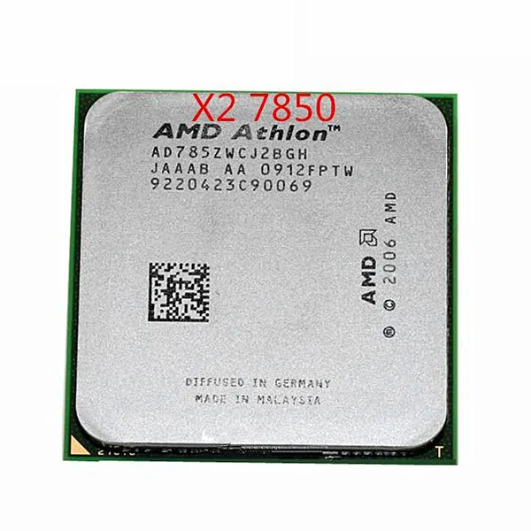 Оригинальный процессор AMD Athlon X2 7850 2 8 ГГц Разъем AM2 +/ 940 Pin/двухъядерный/2 Мб кэш