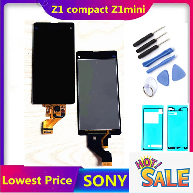 Дисплей для SONY Xperia Z1 compact lcd сенсорный экран дигитайзер Z1mini D5502 D5503 M51W дисплей |