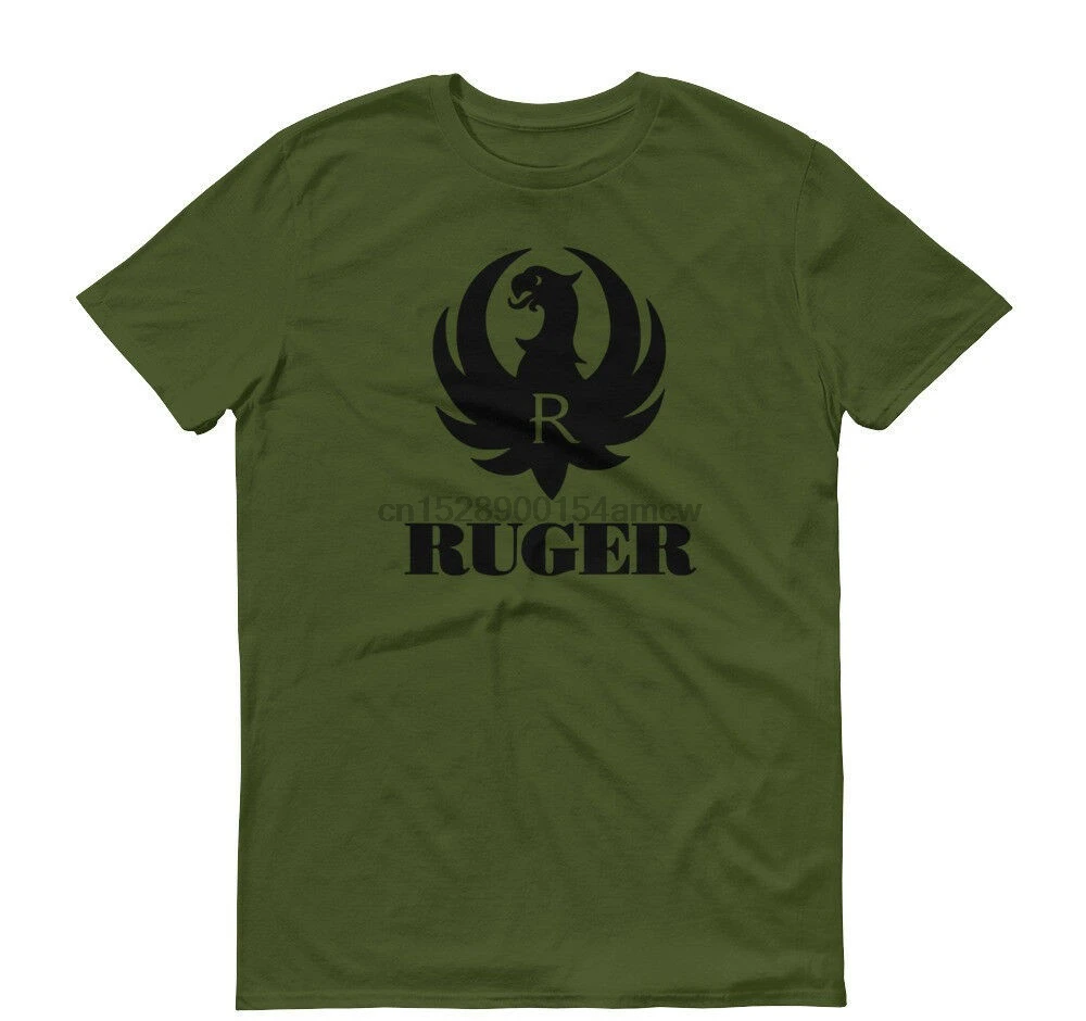Футболка Ruger с черным логотипом футболка надписью Право на оружие принтом
