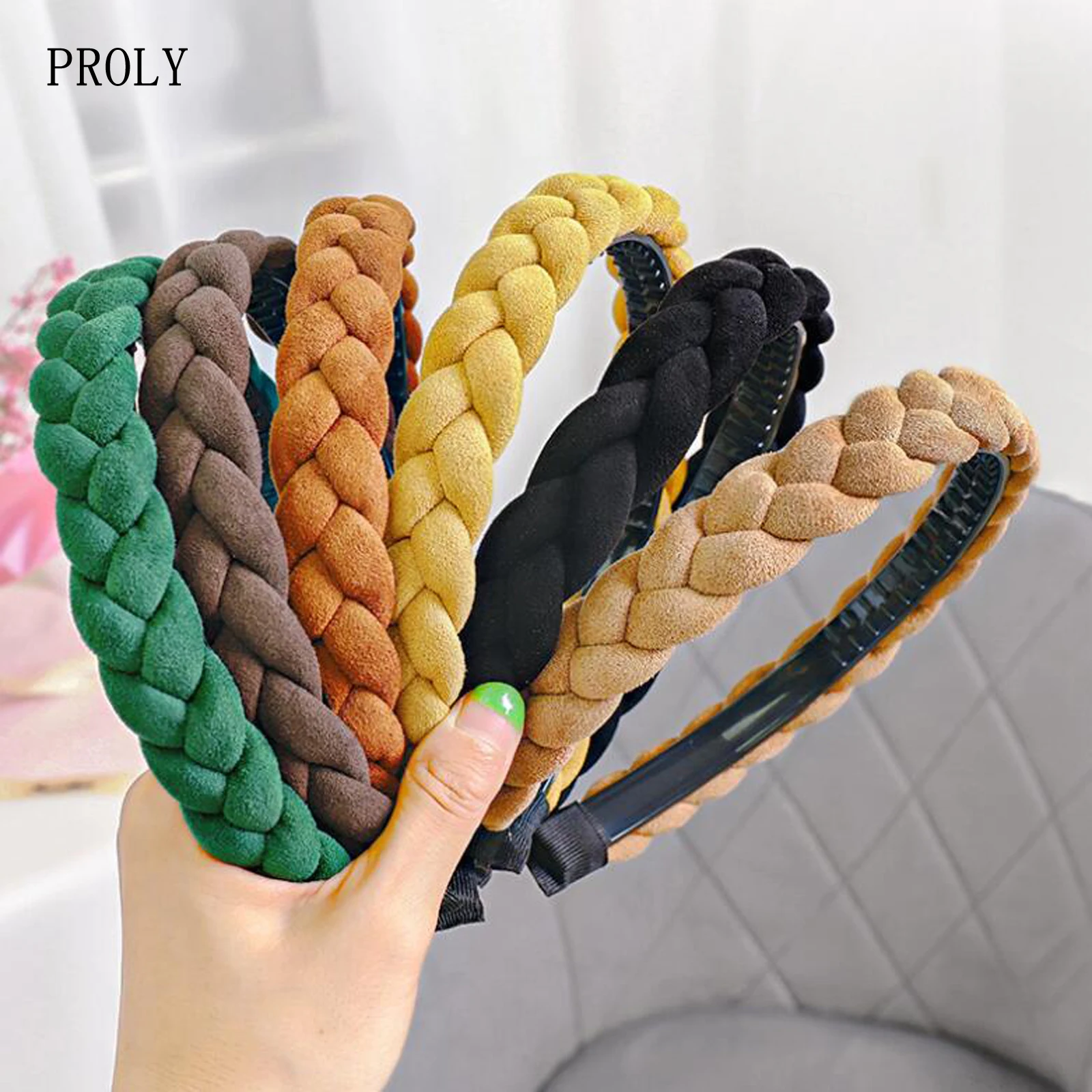 New Fashion Girls Headband Pearls Inlay Solid Hair Band Women High Quality Turban Autumn Headwear Hair Accessories Wholesale bride headband