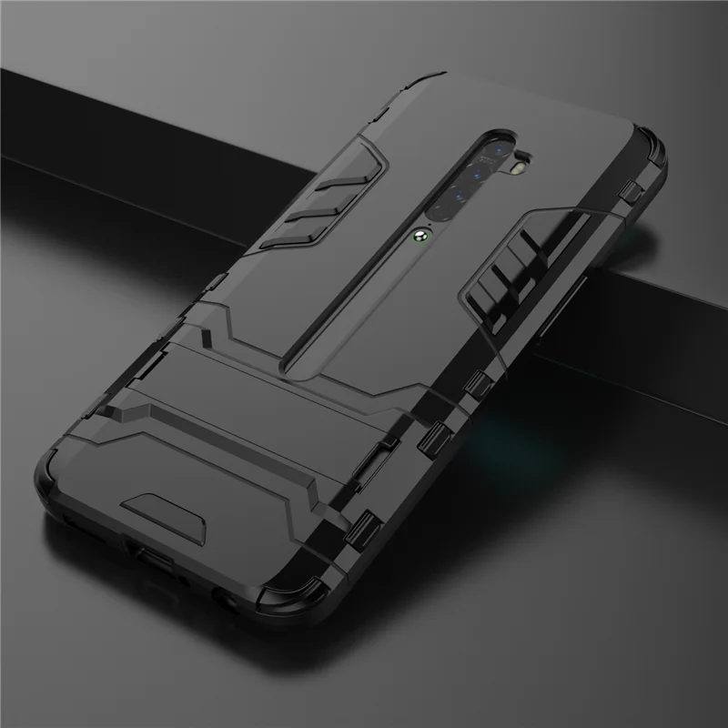 

Shockproof Silicone Armor Phone Case For OPPO K1 K3 K5 A1K R15X AX7 Reame5 3 Pro ReaimeX XT X2 lite reno z REALMQ TPU Full Cover