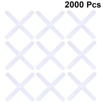 

2000pcs Tile Spacers Reuseable Floor Sturdy Ceramic Prime Wall Durable Cross Spacer Grout Spacer Tile Spacer for Tiler Plumber