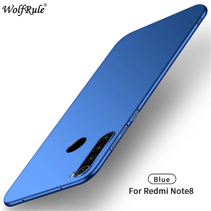 Redmi Note 8 чехол для Xiaomi Redmi Note 8 стильный Гладкий ультратонкий PC матовый чехол для телефона для Xiaomi Redmi Note 8 чехол - Цвет: Blue