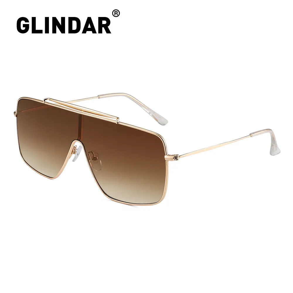 Квадратные Солнцезащитные очки больших размеров для женщин и мужчин, роскошные брендовые модные очки с плоским верхом, зеркальные очки, UV400