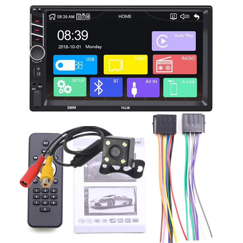 2 din Авто " Bluetooth MP5 плеер Mirrorlink автомобильный Радио Громкая связь мульти Аудио режим воспроизведения Поддержка Siri Countrol с камерой