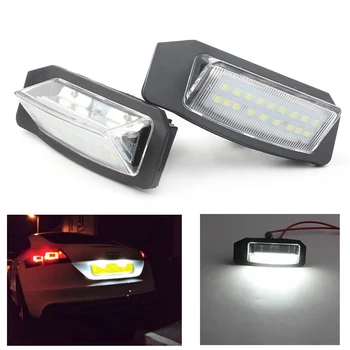 

2Pcs Auto Car License Number Plate Lamps LED Light For Mitsubishi Outlander EUR CW0 2006-up & Lancer Sportback EUR CX0 2008-up