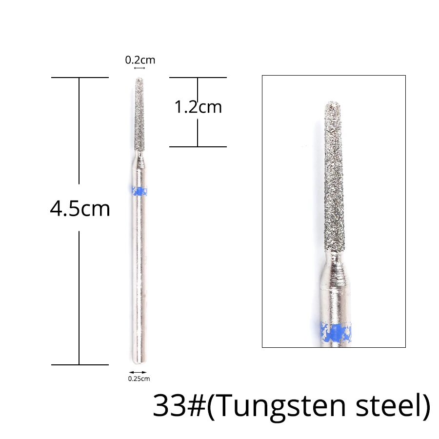 Alileader карбид вольфрама фреза для ногтей сверла для электрической дрели керамический фреза инструмент для ногтей - Color: 33