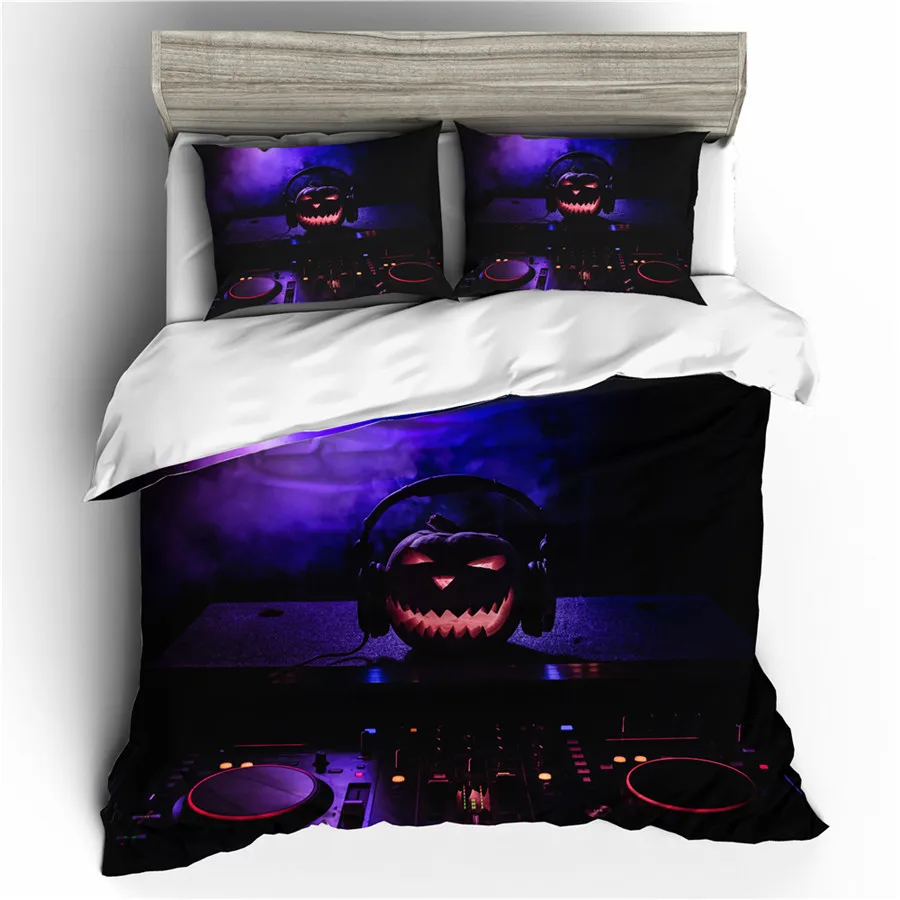 

A Bedding Set 3D Printed Duvet Cover Bed Set Halloween Home Textiles for Adults Bedclothes with Pillowcase #WSJ61