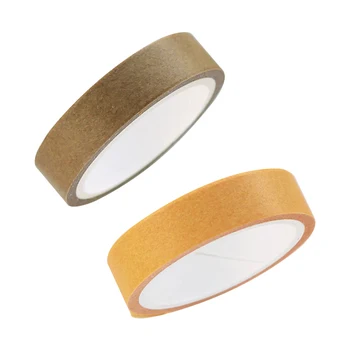 

5pcs Adhesive Sticker Children Sticky Scrapbook Decor Gift Wrapping Simple Daily Planners Masking Solid Washi Tape Set DIY Craft