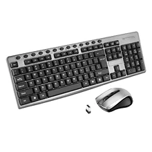 Para kb6600 2.4g 104 teclas de jogo teclado gamer teclado mouse conjunto usb keycaps teclado ergonômico sem fio para computador portátil