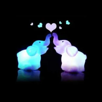 

Colorful Elephant Night Light Household Cute Night Light Portable Festive Party DIY Decoration