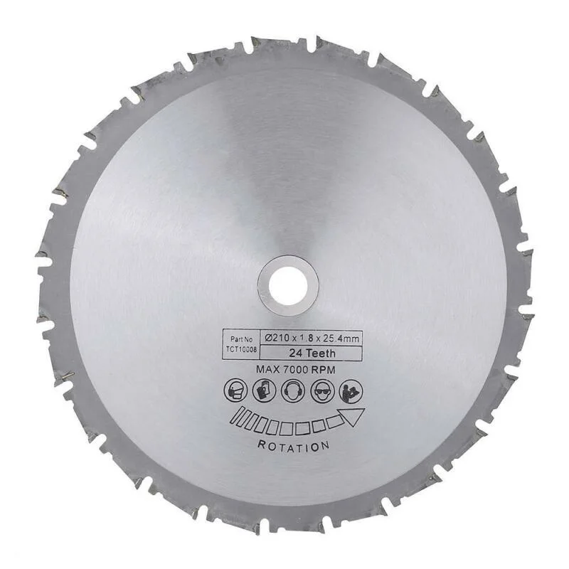 

24 Teeth Saw Disc Woodworking Circular Replacement Cutter Aluminum Iron Carbide Accessories