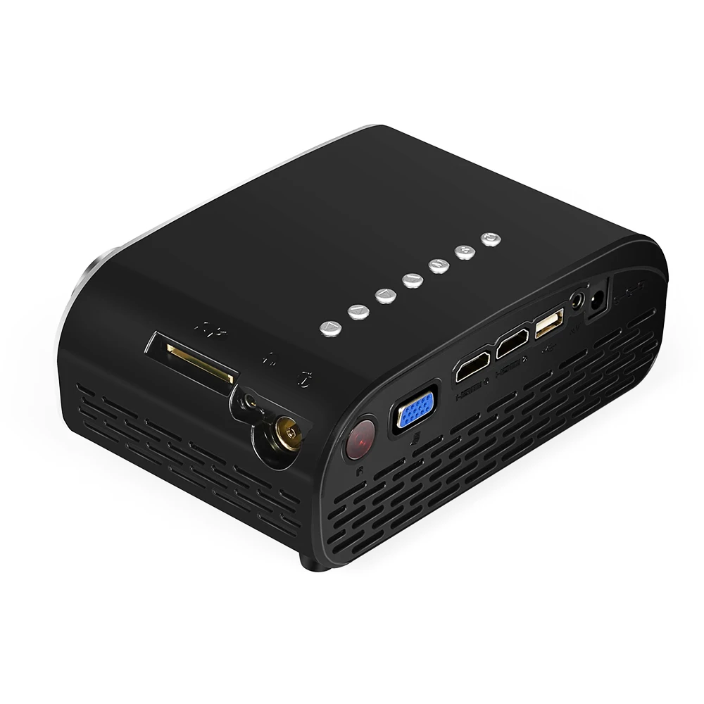  GP802A LED Mini Projector Full HD 1080P USB TF AV Media Player Home Cinema LCD Home Theater Portabl