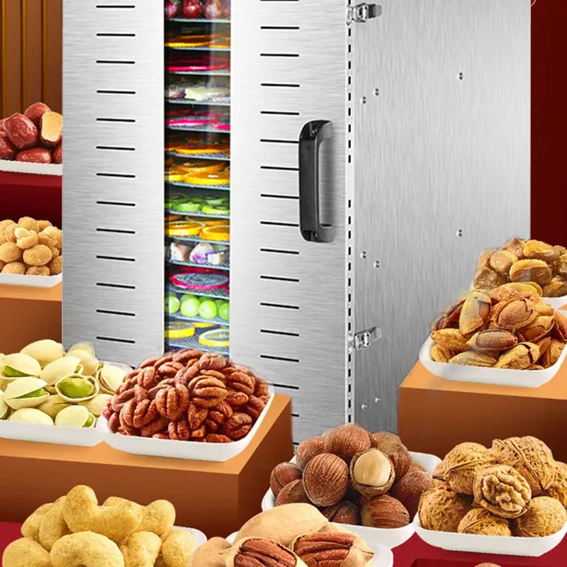 16 layers Fruit dryer food household small fruit dryer bean dissolving pet food dehydration air drying machine commercial