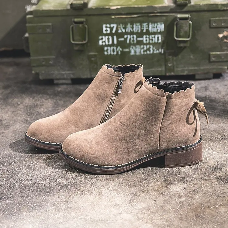 

Martin Boots Women's British-Style 2019 Students New Style Korean-style Ankle Boots Versatile Spring And Autumn Thin Cotton-padd
