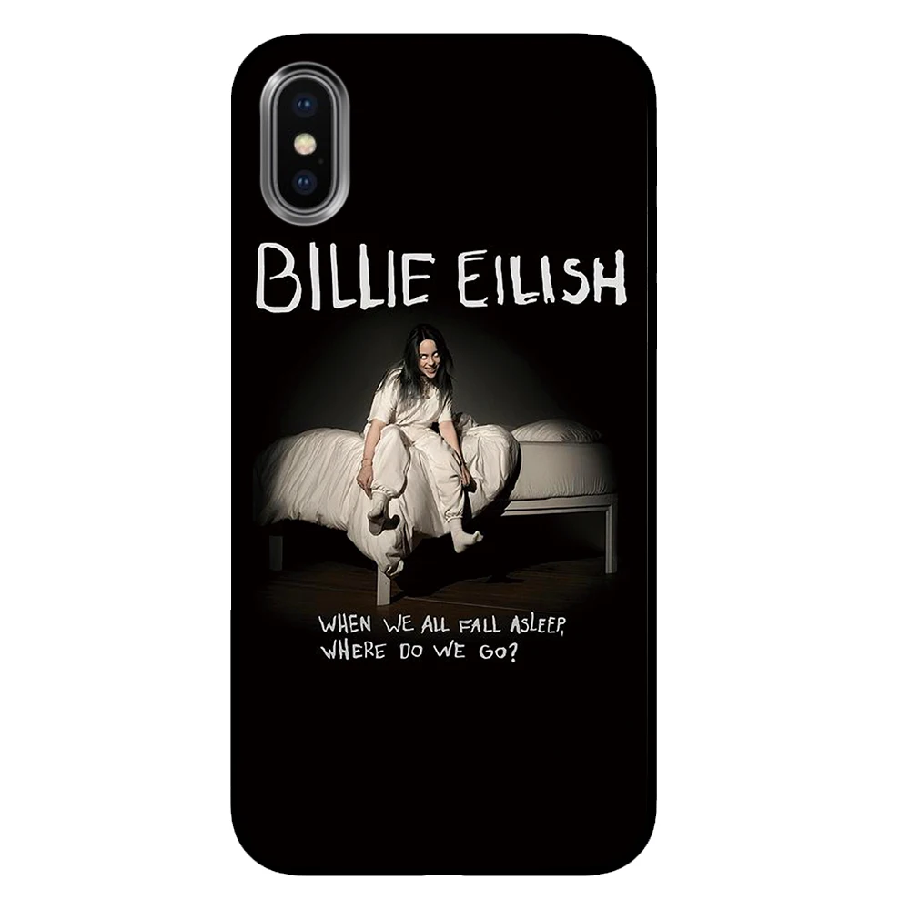 Черные чехлы для телефонов Billie Eilish для iPhone 5 5S SE 6 6s 7 8 Plus X XS Max XR задняя крышка - Цвет: 7