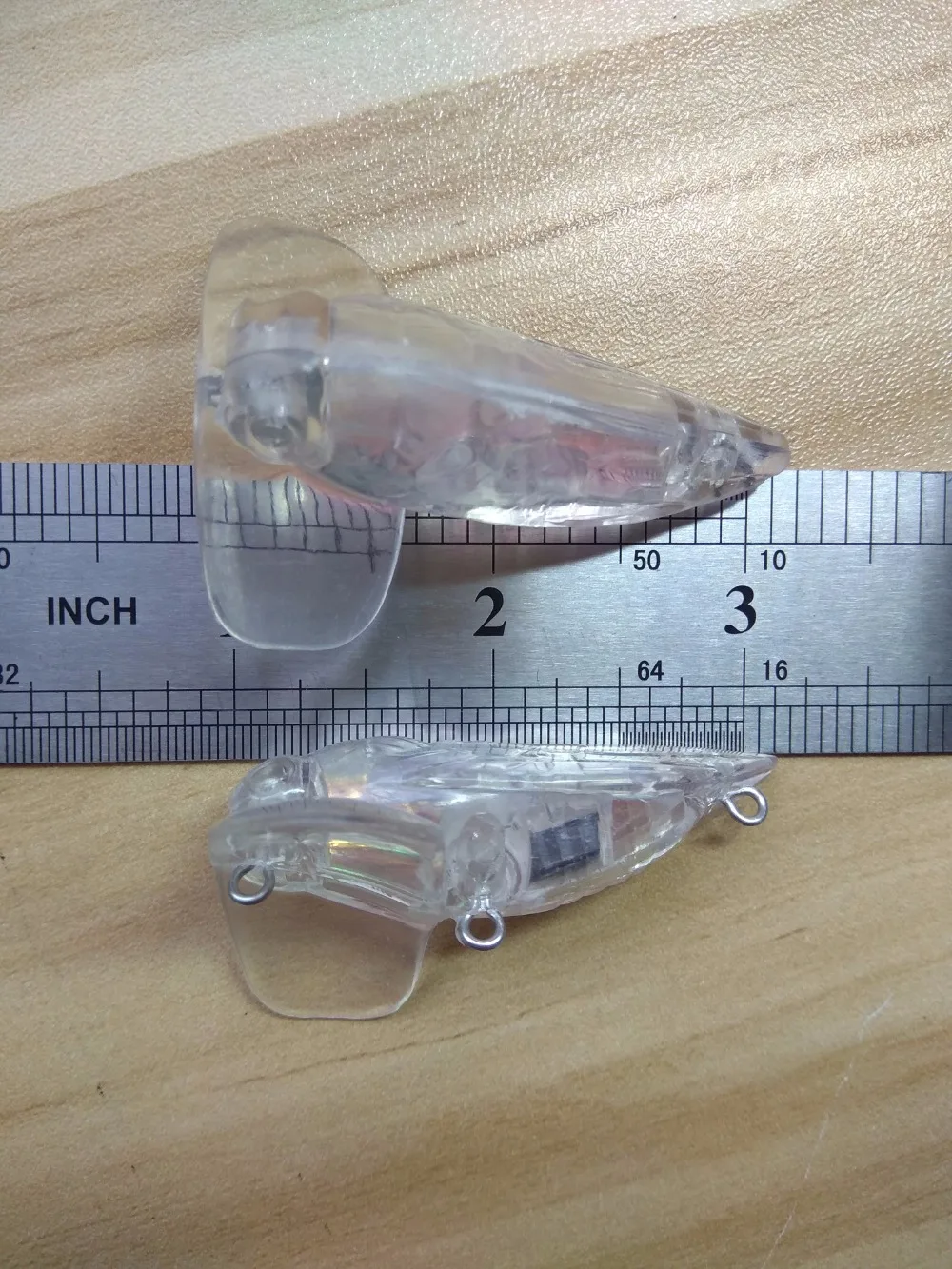 10pcs Unpainted Fishing Insects Lure Body Cicada Hardbaits Fishing