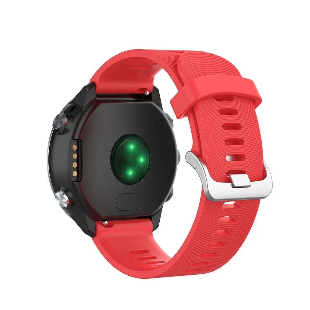 Классические яркие силиконовые часы браслет 20 мм ремешок для Garmin Forerunner 645 245 245M Vivoactive 3