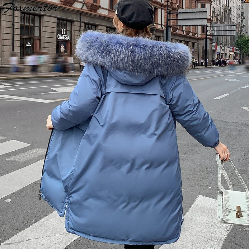 Пуховик женская зимняя двухсторонняя одежда верхняя одежда пальто женские длинные повседневные легкие Ультра тонкие теплые пуховики Куртка парка