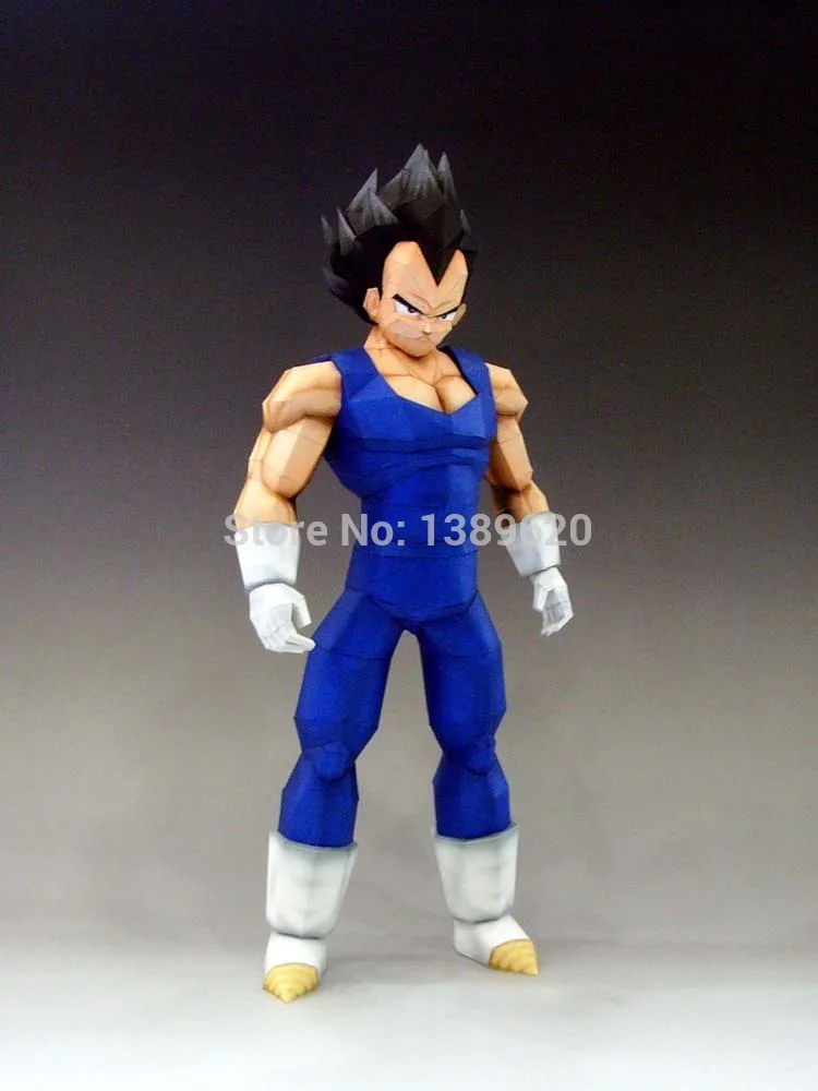 Бумажная модель аниме фигурки Z Vegeta полная высота 30 см 3D бумажные головоломки