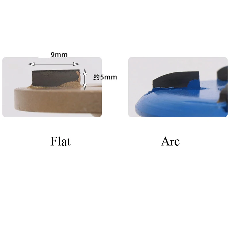 Tanie 1 sztuk 90x22mm zakrzywione płaskie 3 4 5 6 zęby samolot tarcza do rzeźbienia w drewnie frez 22mm przysłona taca herbaciana narzędzie do frezowania