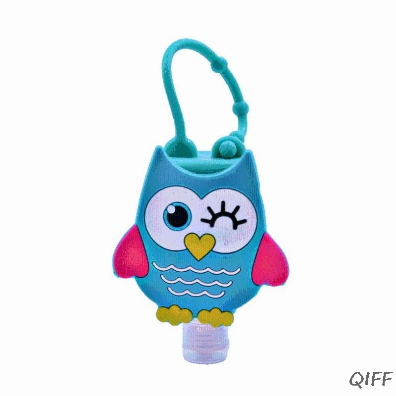 

30ML Embossed Cute Colored Cartoon Silicone Mini Hand Sanitizer Disposable No Clean Detachable Cover Travel Portable Safe Gel