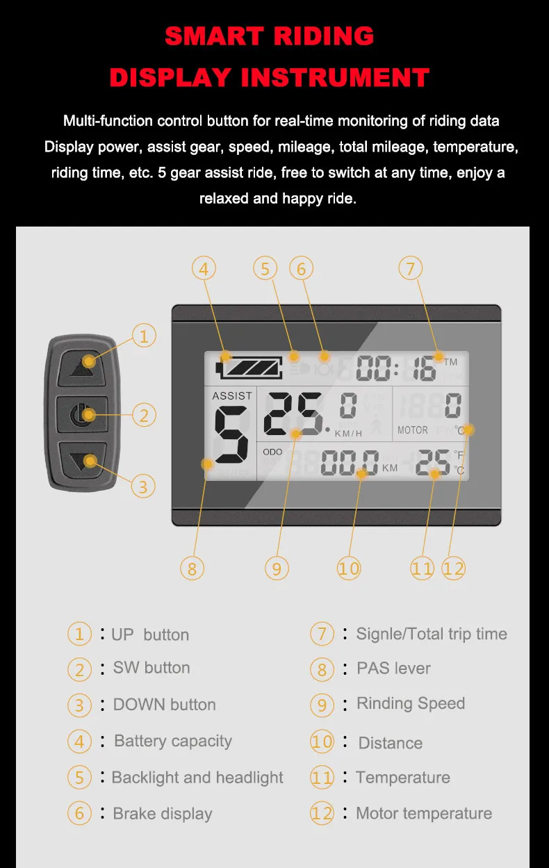 Perfect 26 inch electric mountain bike 48v lithium battery 400w motor drive electric bicycle TEKTRO brake assist range 70km 3