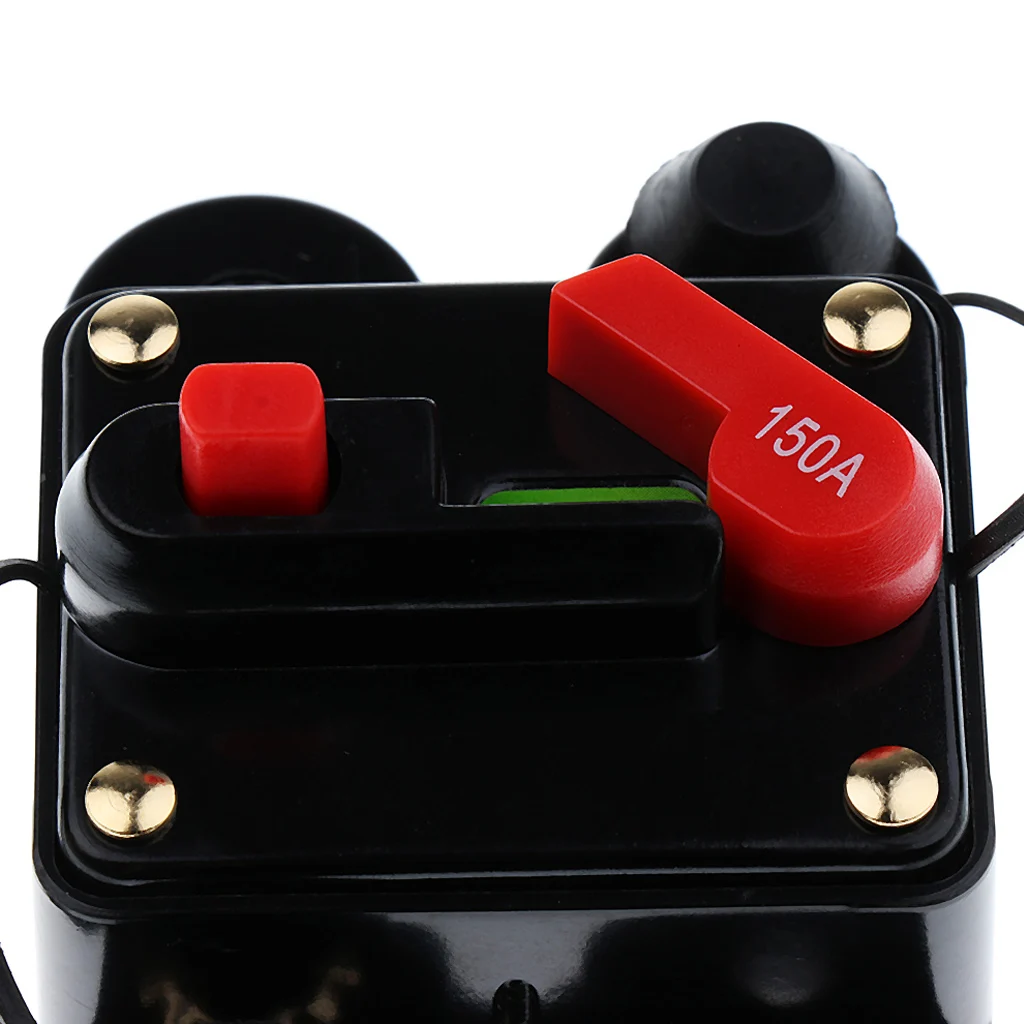 DC 12V 24V Car Audio Inline Circuit Breaker Fuse Manual Reset Switch 150AMP