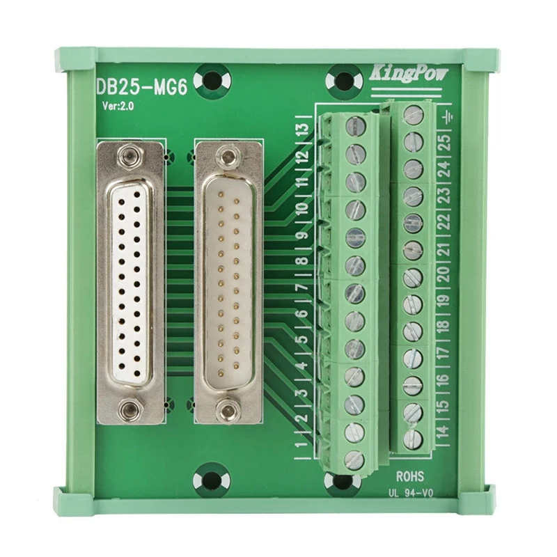 DB25 DIN рейку интерфейс модуль мужской/женский разъем Breakout Board