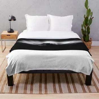 

Bandw Photo Insect On A White Flower Silen Throw Blanket Soft Sherpa Blanket Bed Sheet Single Knee Blanket Office Nap Blanket