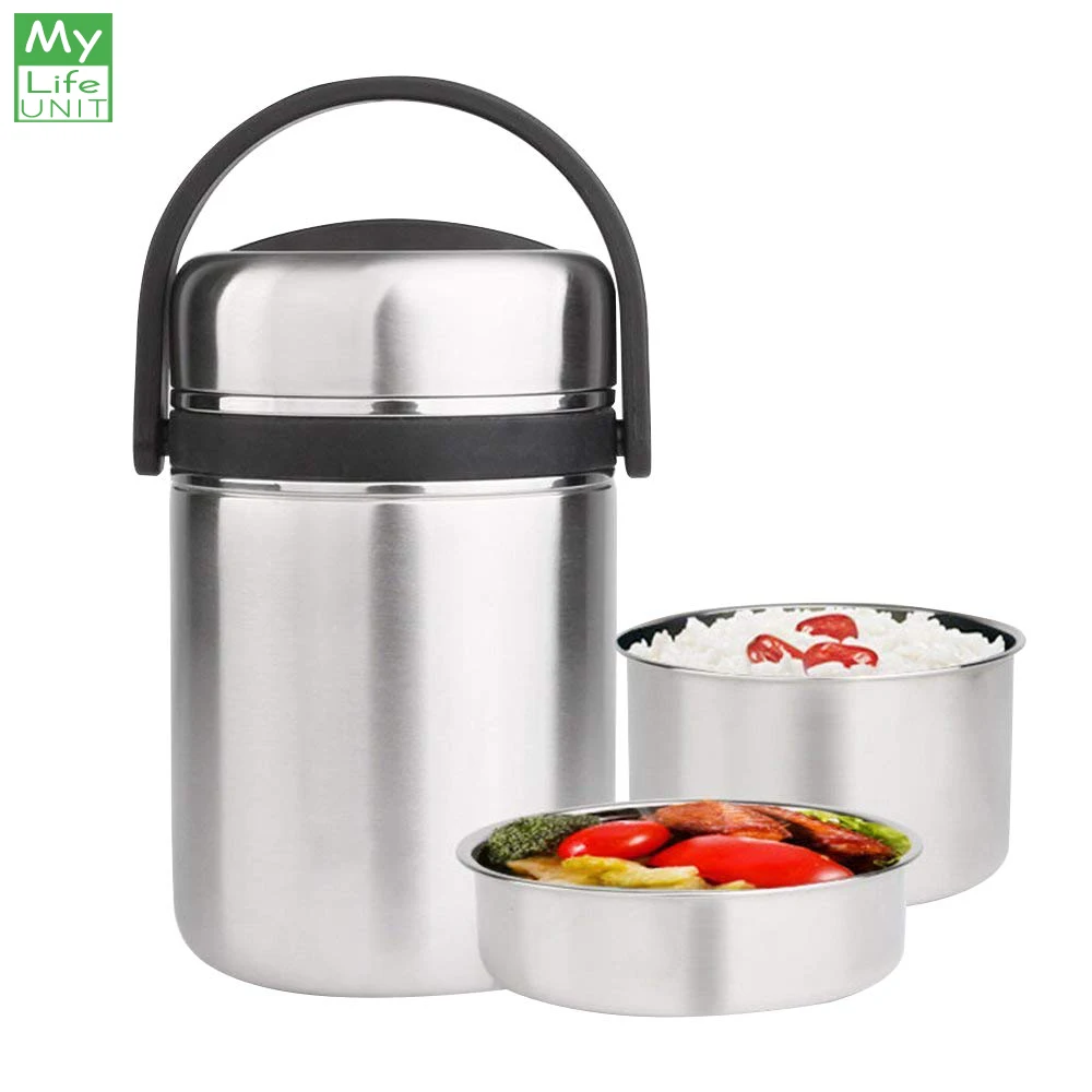 

MyLifeUNIT Vacuum Insulated Lunch Box Stainless Steel Large Capacity Thermal Lunch Containers School Office Food Container