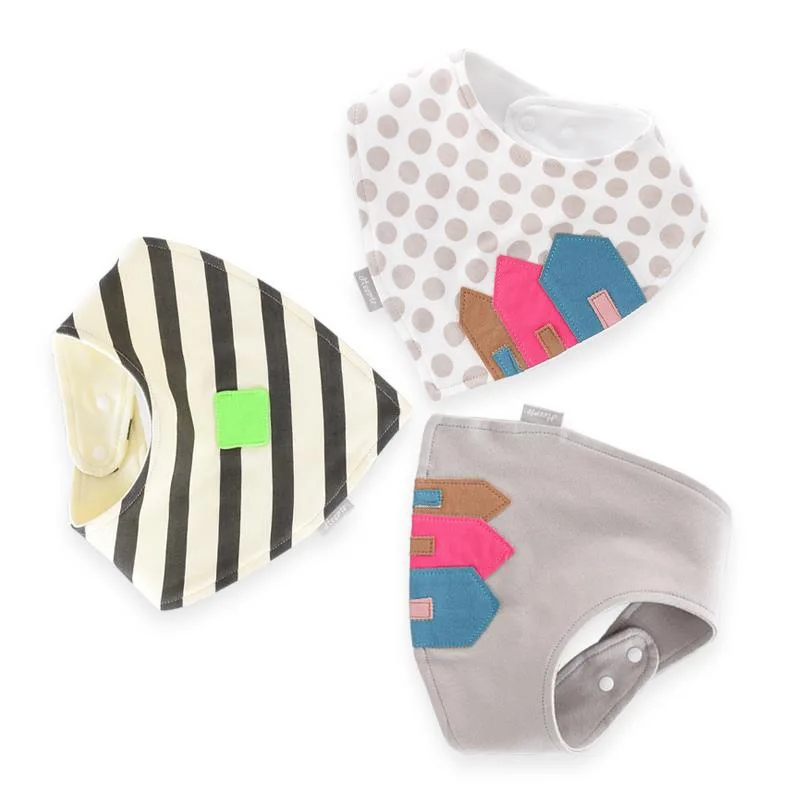 Korean Style Newborn Bibs Cartoon Modeling Children's Bib Triangle Scarf Drooling Saliva Towel Maternal and Child Supplies (3)