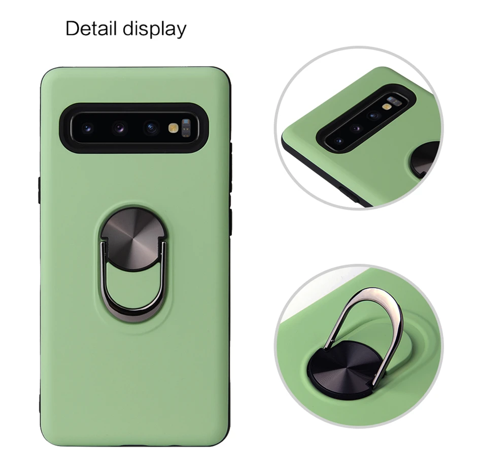 Противоударный чехол-Броня чехол для samsung S10 S9 S8 Plus Note 10 Pro магнит кольцо крышки для samsung A10 A20 A40 A50 A70 J6 A6 A7 note 8, 9