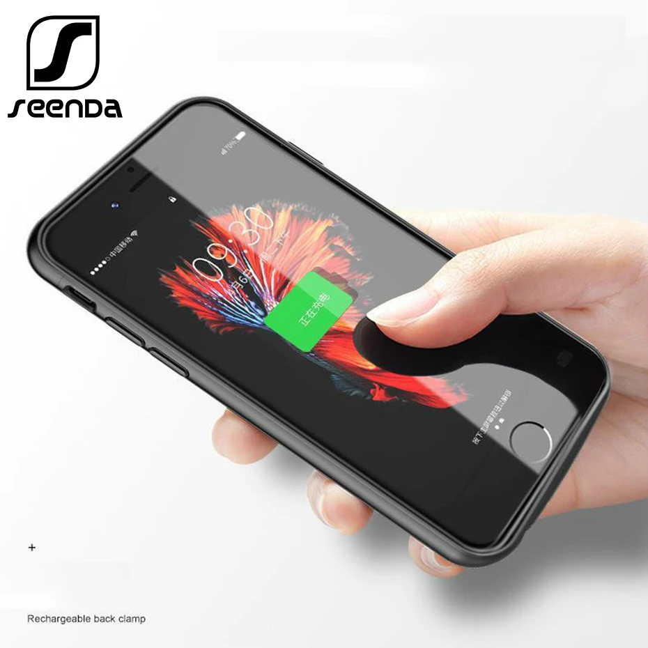 Чехол с аккумулятором для Iphone 6 6s 7 8 4000/5500 мАч чехол зарядным устройством Plus тонкий