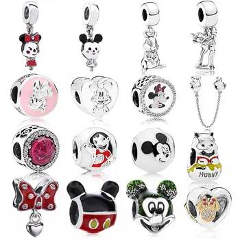 

2018 New 100% Real 925 Sterling Silver Charms Diseny Charms Fit Original Bracelet Diy Jewelry