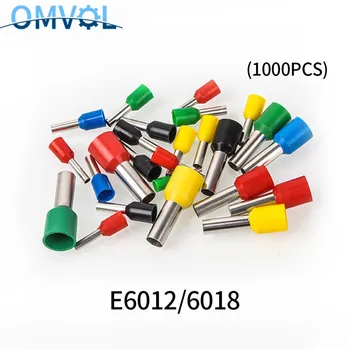 

1000PCS/lot E6010 E6012 E6018 Insulated Ferrules Terminal 6.0MM2 Cable WireConnector Insulating Crimp Terminal Connect